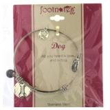 Footnotes "Dog" Bangle Bracelet