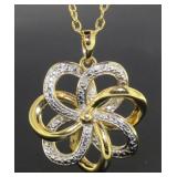 Genuine Diamond Large Designer Pendant