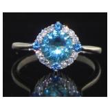 Cushion Cut 2.20 ct Aquamarine Dinner Ring