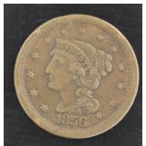 1856 Braided Hair Copper Large Cent *Nice Coin