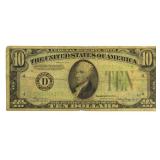 1934 Green Seal $10 Federal Reserve Note