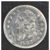1833 Capped Bust Silver Half Dime