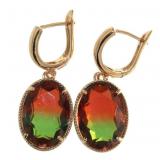 Beautiful Watermelon Quartz Dangle Earrings