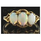 10kt Gold Antique Fire Opal Dinner Ring