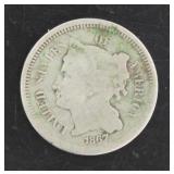 1867 Liberty 3 Cent Nickel
