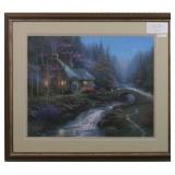 Twilight Cottage Giclee by T. Kinkade