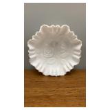 Gorgeous Imperial Glass Frosted Rose Bowl