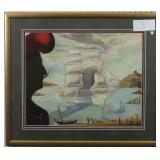 UNTITLED SAILING BOAT GICLEE BY SALVADOR DALI