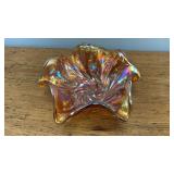 Unsigned Vintage Fenton Carnival Glass Bowl