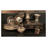 Huge Lot Silver Plate Serving Pieces