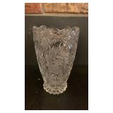 Lead Crystal Pinwheel Vase