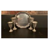 5pc Pewter Set