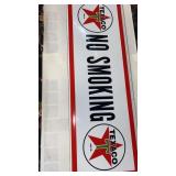 Texaco No Smoking Metal Sign