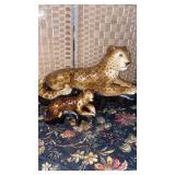 Chalk Leopard & Baby