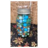 Blue Jar of Marbles