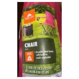 Durable Steel Frame Chair Pink