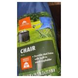 Durable Steel Frame Chair Blue