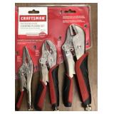 Craftsman 3 pc Locking Plier Set