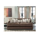 (421)  XL Ashley Fielding Chocolate Sofa