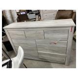 Large Farmhouse White Dresser Base ( Damaged )
