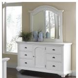 Elements Brookwhite Dresser and Mirror