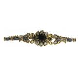 Vintage Style 19.30 ct Oval Onyx Bracelet
