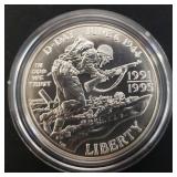 1991-95-D WW11 Silver Dollar