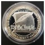 1987-S Constitution Silver Proof Dollar