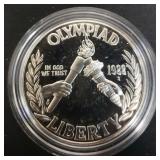 1988-S Olympic Silver Proof Dollar