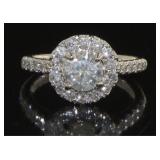 14kt White Gold 1.71 ct Round Cut Diamond Ring
