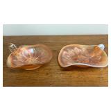 2 Vintage Carnival Glass Finger Bowls