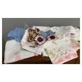 Box Lot Vintage Linens