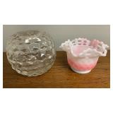 2pc Glass Fostoria & Fenton
