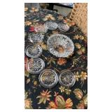 8 Coasters & Candy Dish