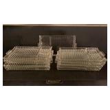 Vintage 8pc Candlewick Glass Divided Dishes