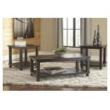 Ashley T145 Farmhouse Coffee & 2 End Tables