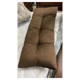 15"x27" Brown Bench Cushion
