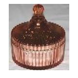 Mercury Glass Trinket Jar w/LED Light