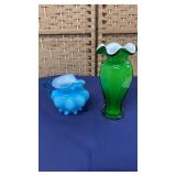 2 Pieces Gorgeous Art Case Glass