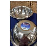 (2) Huge 8 Qt Stainless Steel Bowls