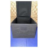 (2) Black Storage Containers