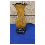 Amber Vase 14"