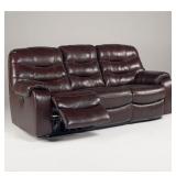 Ashley 428 Leather DBL REC Sofa