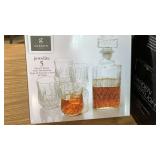 Gibson Jewelite 5pc Glass Decanter Set