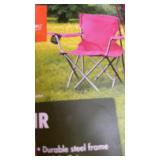 Durable Steel Frame Chair (Pink)