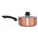 Gold Coast 7" Sauce Pan with Lid in Copper Color