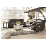 Ashley U437 PWR DBL REC Sofa & Love Seat w/ADJ HR