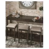 Ashley D397 Large Bar Counter & Bar Stools