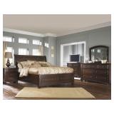 Queen - Ashley Porter 5 pc Storage Sleigh Bedroom