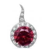 Stunning 2.50 ct Ruby Designer Pendant